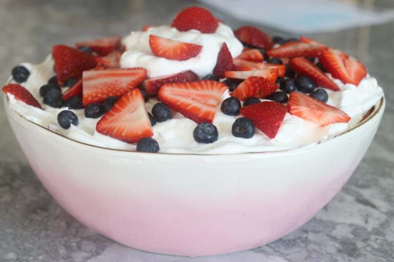 Strawberry Angel Food Cake Trifle