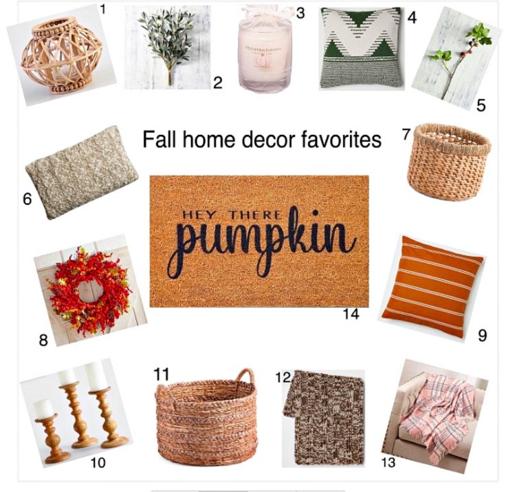 Fall home decor Favorites