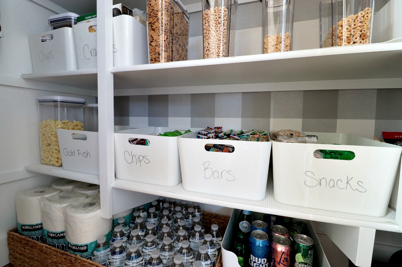 Pantry Organization and Storage Baskets, Pantry Organizer Bins White Pantry  Stor