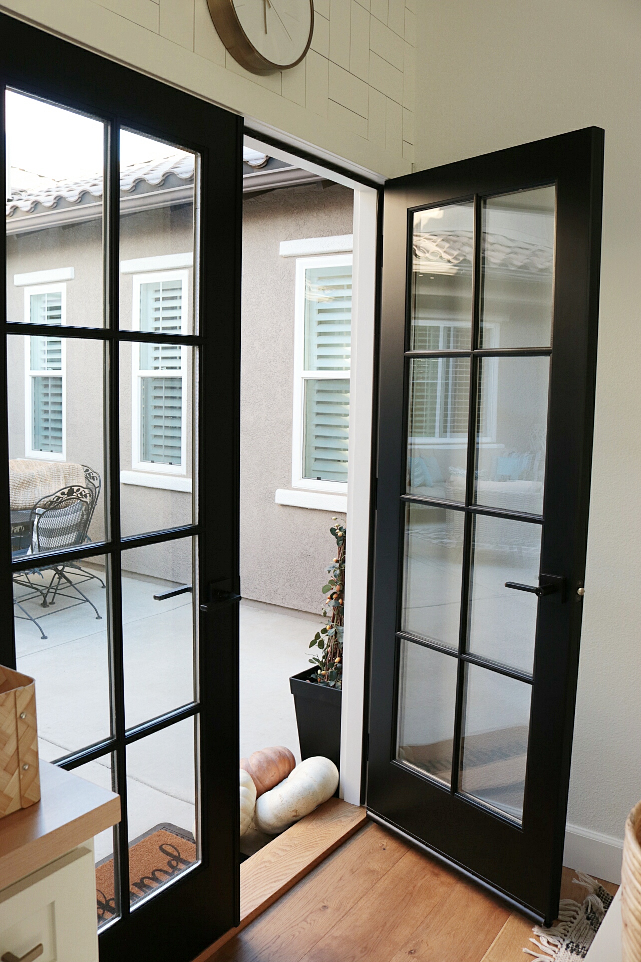 French Door Installation With Simpson Doors House Becomes