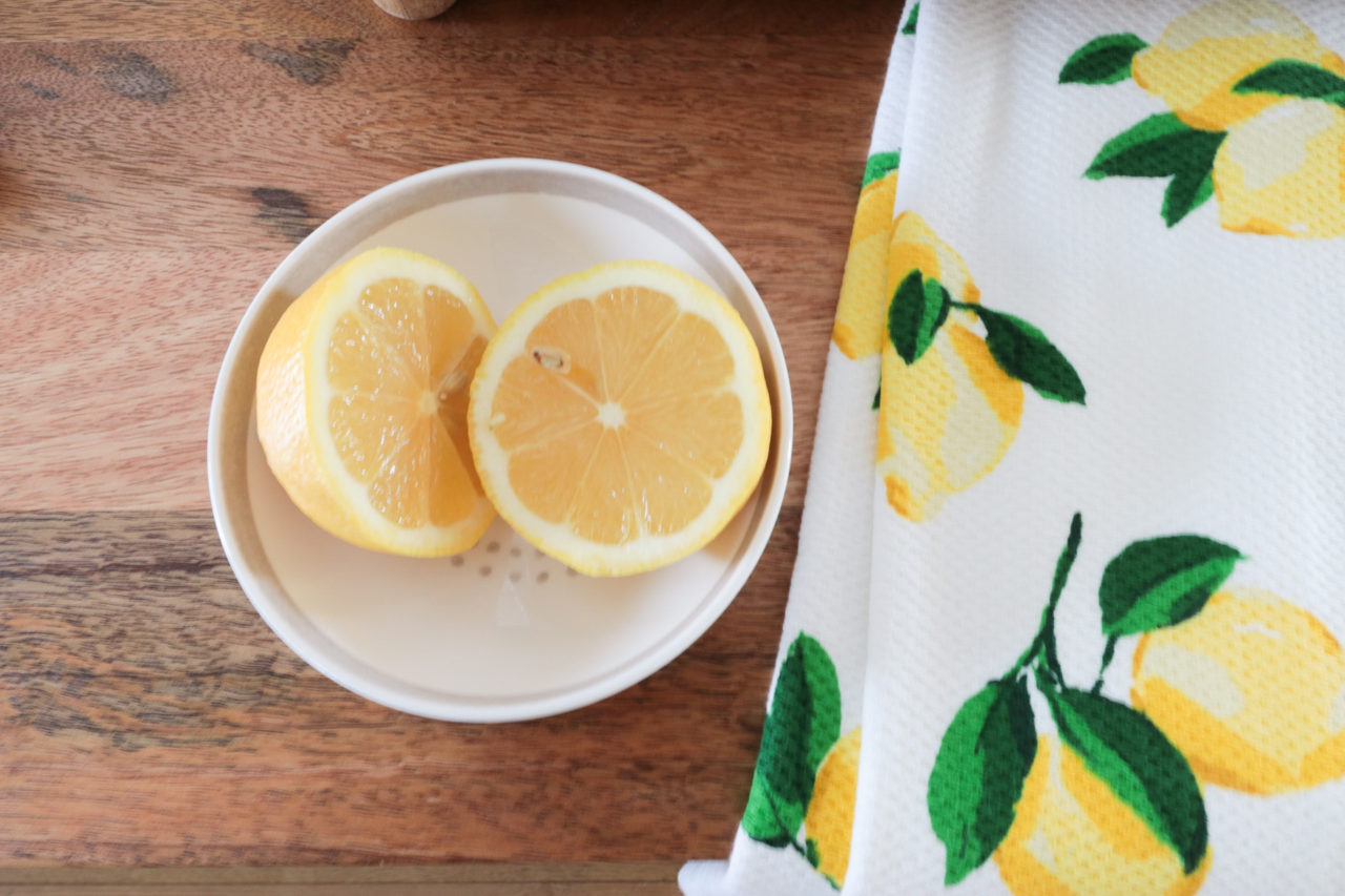 lemon dish towel 
