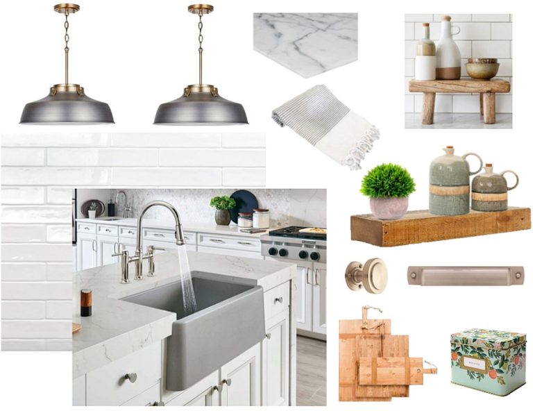 Kitchen Mood Board With Blanco Concrete Gray Sink