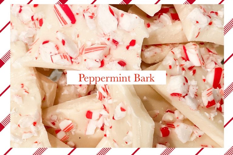 Peppermint Bark Recipe and Printable Holiday Card