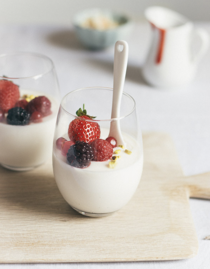 Panna Cotta With Berries