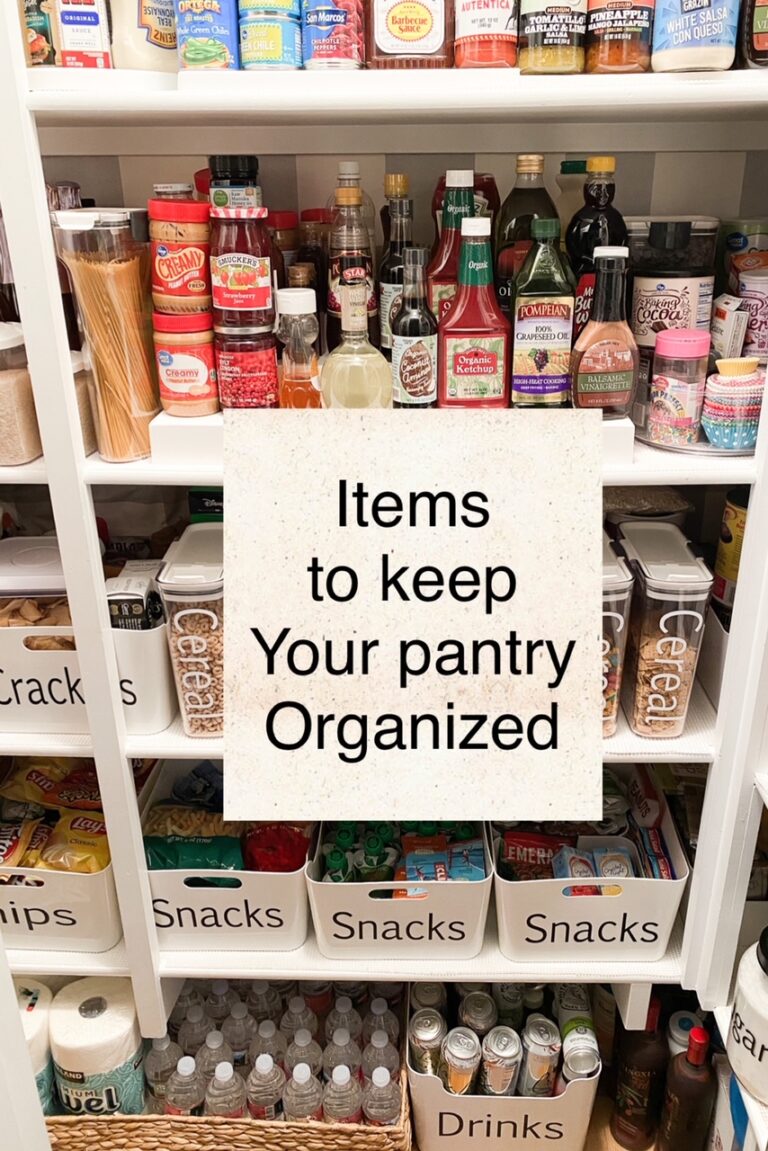 Items to Keep Your Pantry Organized