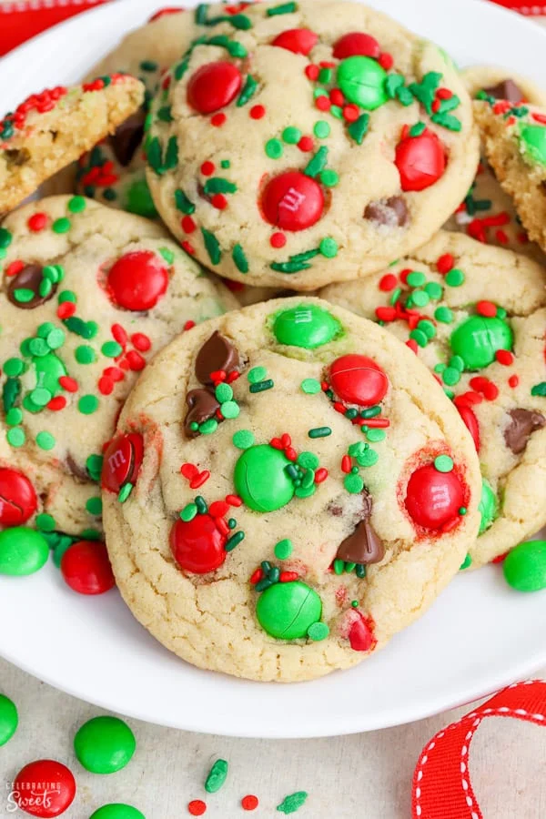 M&M Christmas Cookies