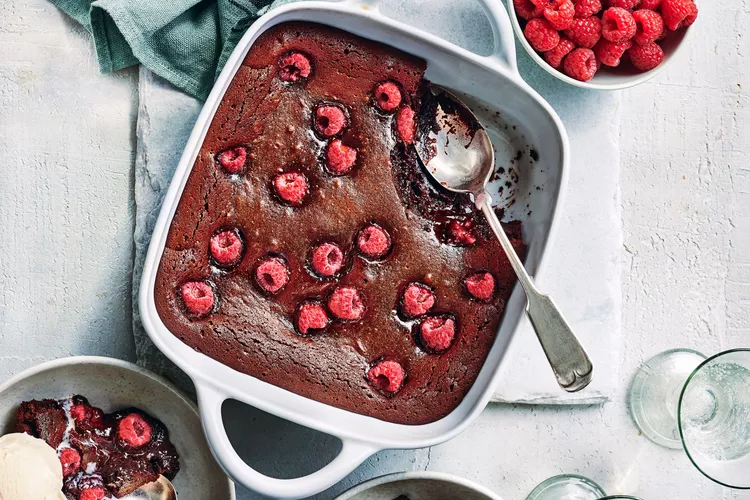 Raspberry Molten Chocolate Cake