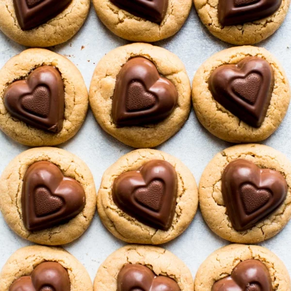 Peanut Butter Sweetheart Cookies