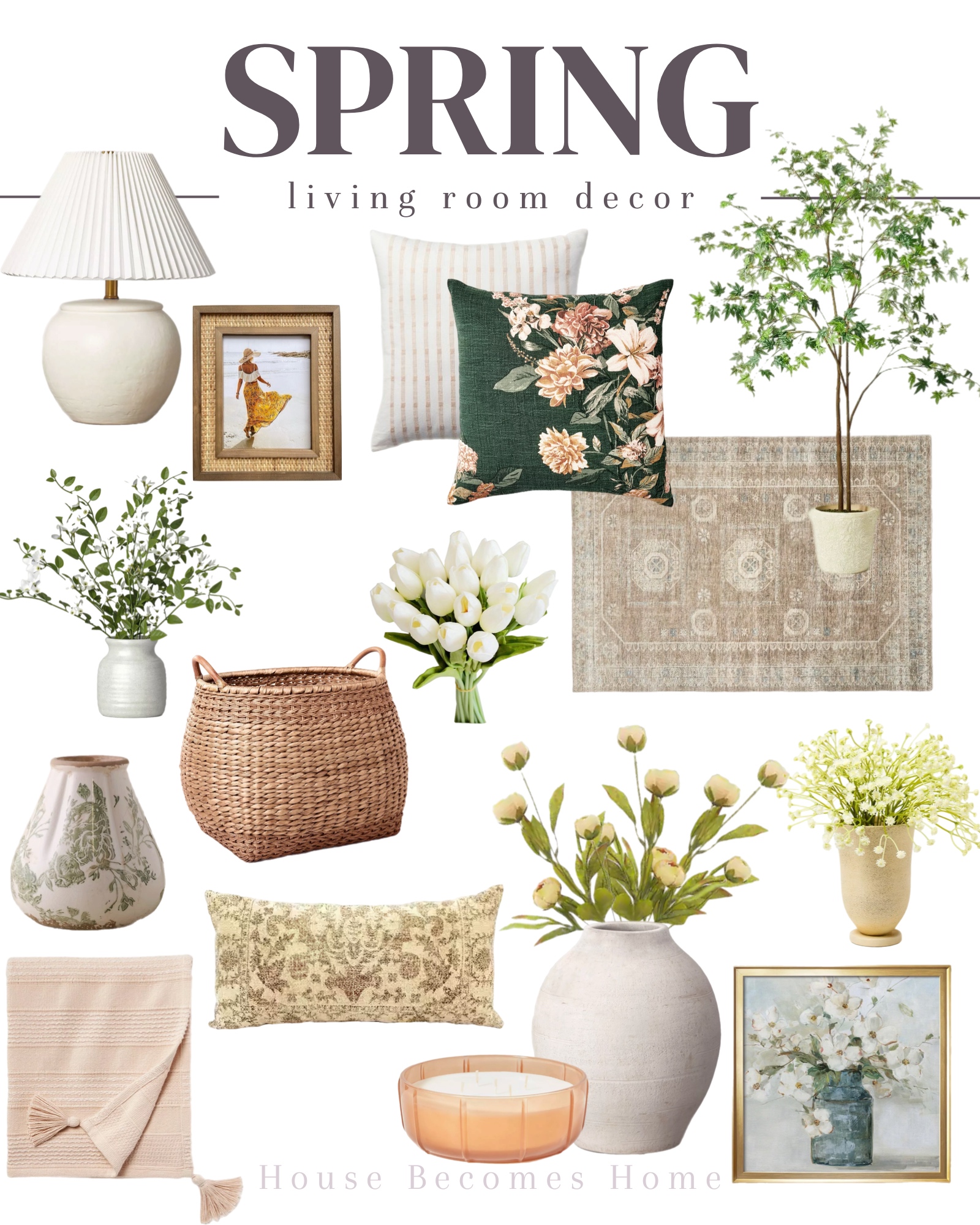Living Room Refresh: Spring Decor Ideas - House Becomes Home Interiors