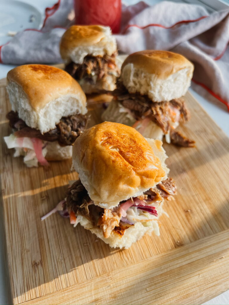 Hawaiian-Inspired Pulled Pork Sliders