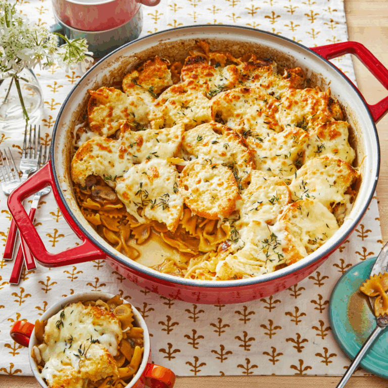 One Pot French Onion Pasta