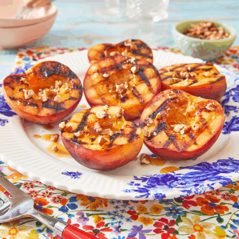 Grilled Peach Dessert