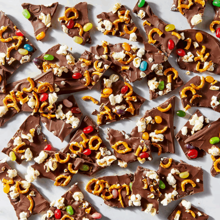 Charlie Brown Thanksgiving Inspired Chocolate Bark
