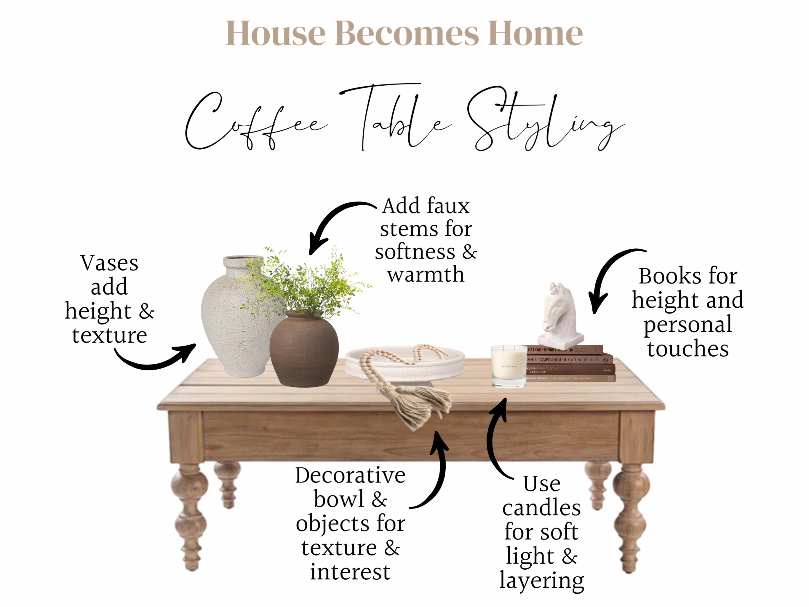 Easy Tips for Styling a Coffee Table