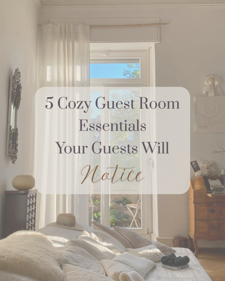 5 Cozy Guest Room Essentials Your Guests Will Notice