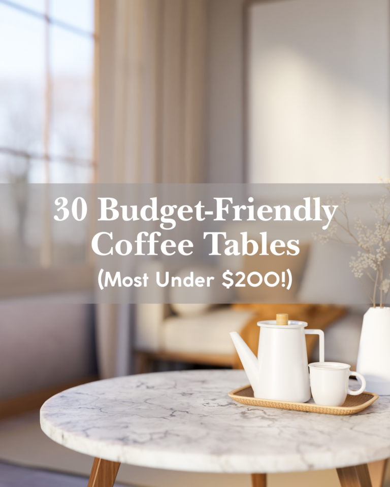 30 Budget-Friendly Coffee Tables (Most Under $200!)