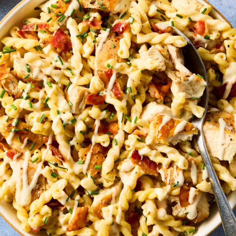 Chicken Bacon Ranch Pasta Salad