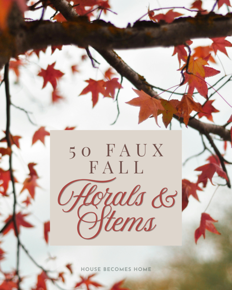 50 Faux Fall Florals and Stems